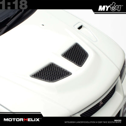 [Motorhelix] 1:18 Mitsubishi Lancer Evolution VI GSR T.M.E - Scotia White