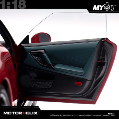[Motorhelix] Nissan GT-R (R35) Track Edition Engineered By NISMO - Vibrant Red