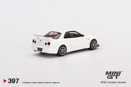 [MINI GT] Nissan Skyline GT-R (R34) V-SPEC N1 - White RHD