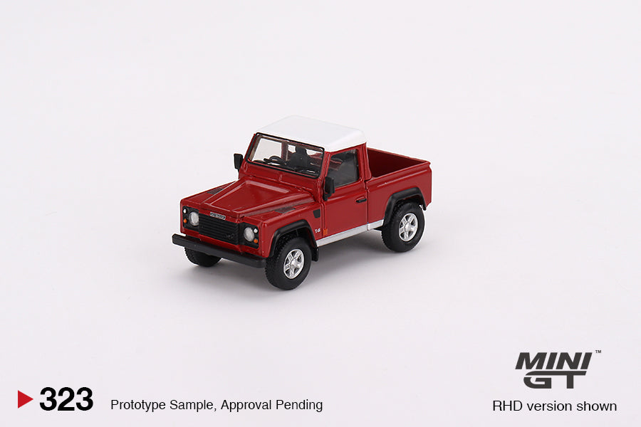 [Mini GT] Land Rover Defender 90 Pickup, Masai Red