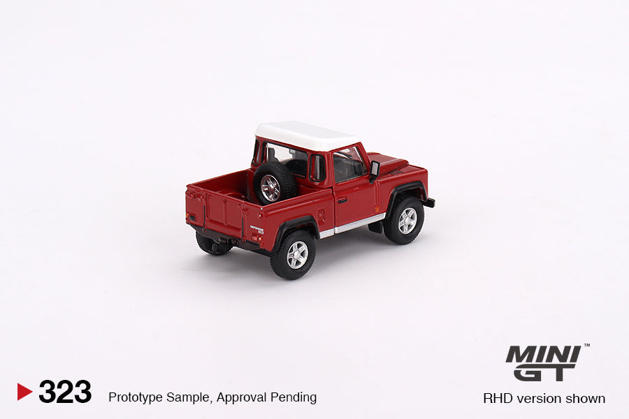 [Mini GT] Land Rover Defender 90 Pickup, Masai Red
