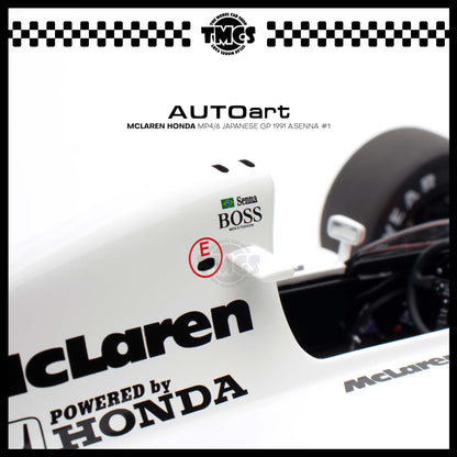 [Auto Art] Mclaren Honda MP4/6 Japanese GP 1991 A.Senna #1 (With Mclaren Logo)