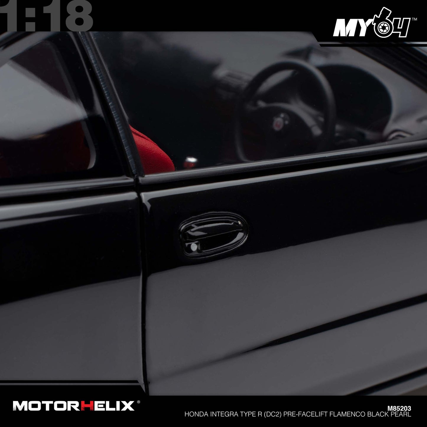[Motorhelix] Honda Integra Type R (DC2) Pre-Facelift  - Flamenco Black Pearl