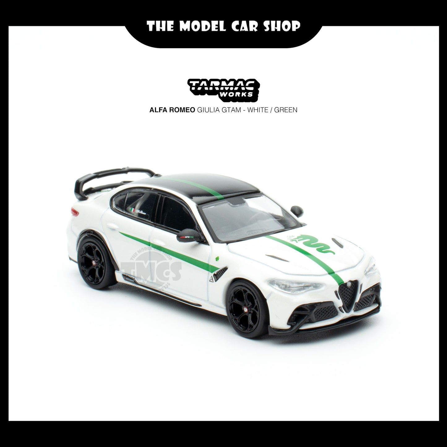 [Tarmac Works] Alfa Romeo Giulia GTAm - White / Green