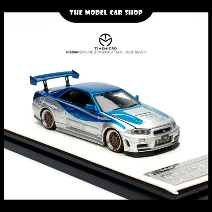 [Time Micro] Nissan Skyline GT-R (R34) Z Tune - Blue Silver