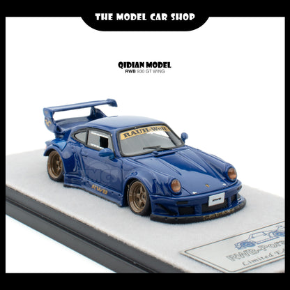 [Qi Dian] Resin RWB 930 GT Wing - Blue