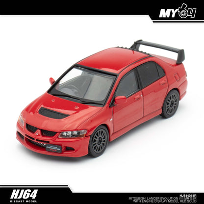 [Hobby Japan] Mitsubishi Lancer Evolution 8 MR GSR with Engine Display Model - Red Solid