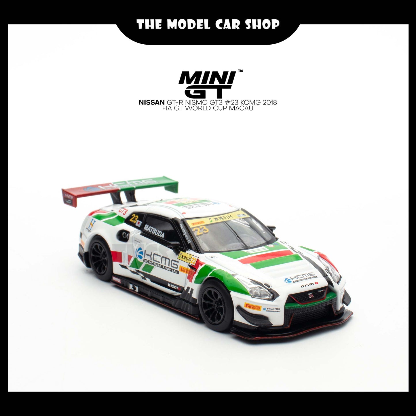 [MINI GT] Nissan GT-R NISMO GT3 #23 KCMG 2018 FIA GT World Cup Macau