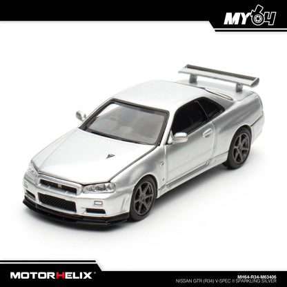 [Motorhelix] Nissan GTR (R34) V-Spec II - Sparkling Silver