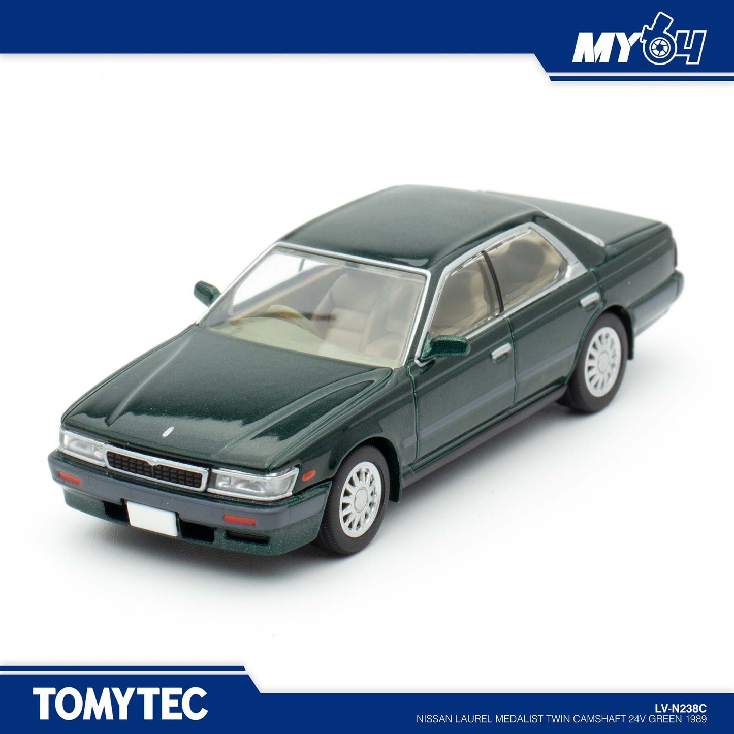 [TOMYTEC] Nissan Laurel Medalist Twin Camshaft 24V Green 1989