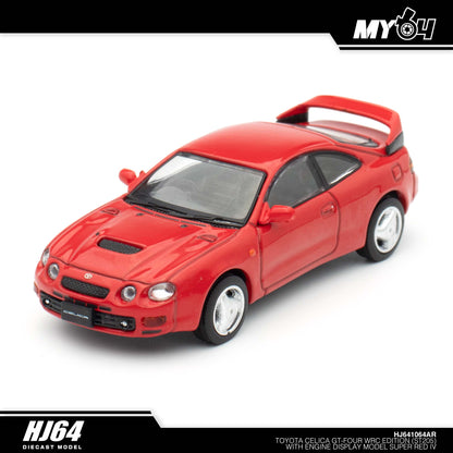 [Hobby Japan] Toyota CELICA GT-FOUR WRC Edition (ST205) with Engine Display Model - Super Red IV