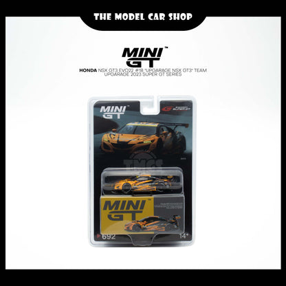 [MINI GT] Honda NSX GT3 EVO22 #18 "UPGARAGE NSX GT3" TEAM UPGARAGE 2023 SUPER GT SERIES