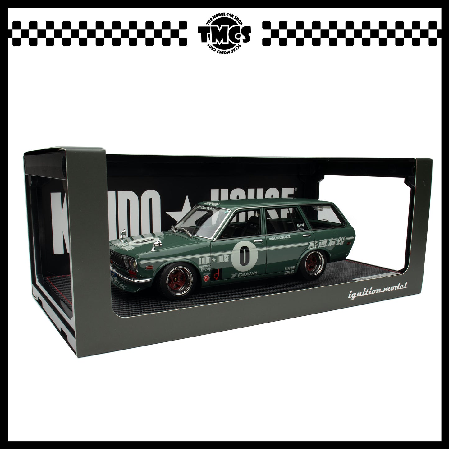 [Ignition Model] Datsun Bluebird (510) Wagon - Green