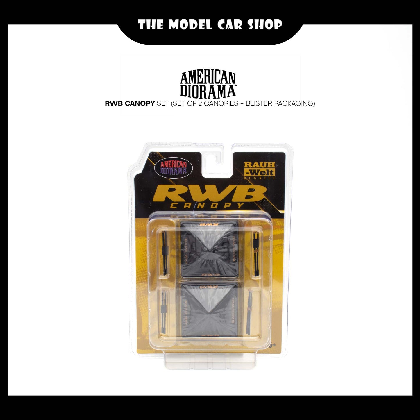 [American Diorama] RWB Canopy Set (Set of 2 Canopies - Blister Packaging)