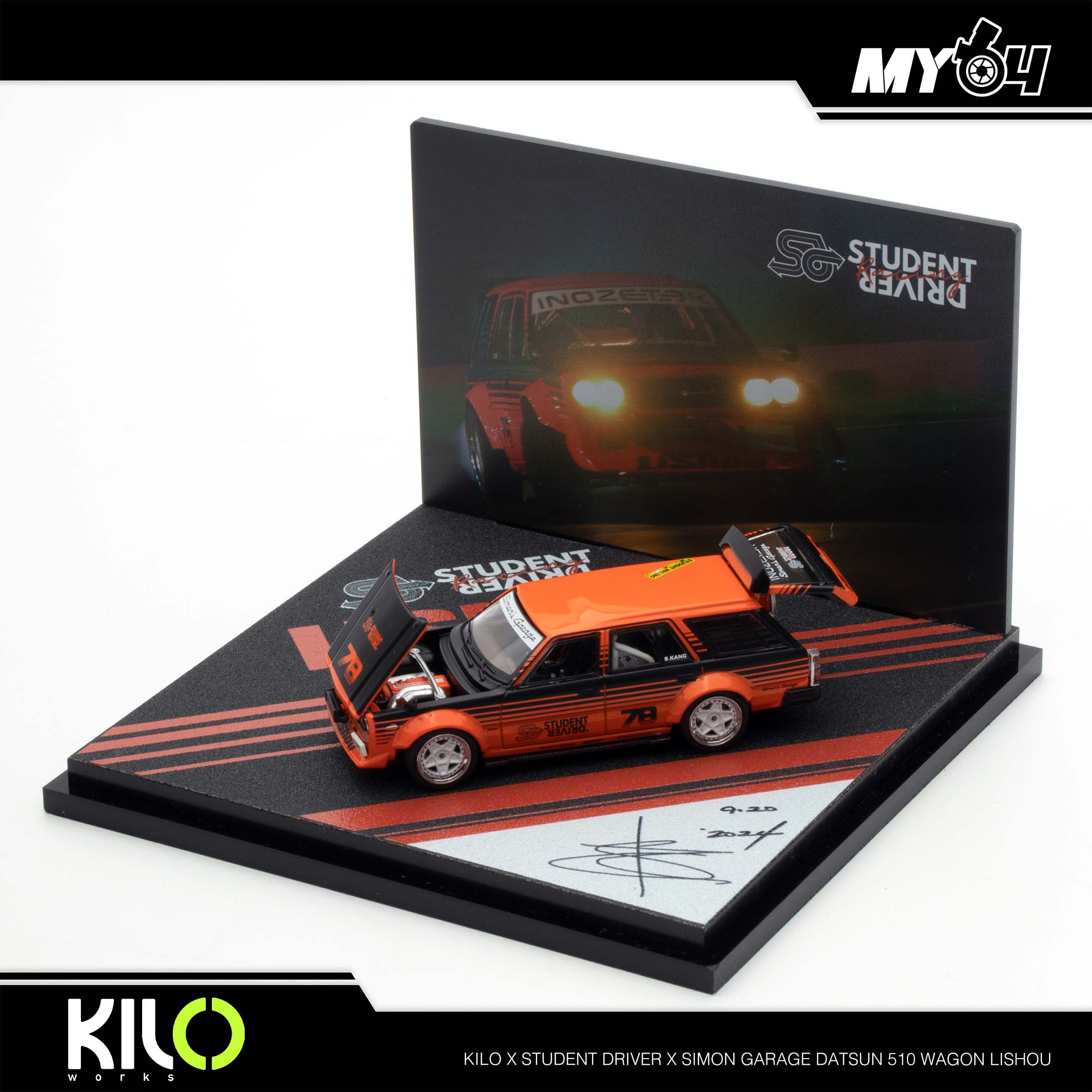 Kilo Works] Kilo x Student Driver x Simon Garage - Datsun 510