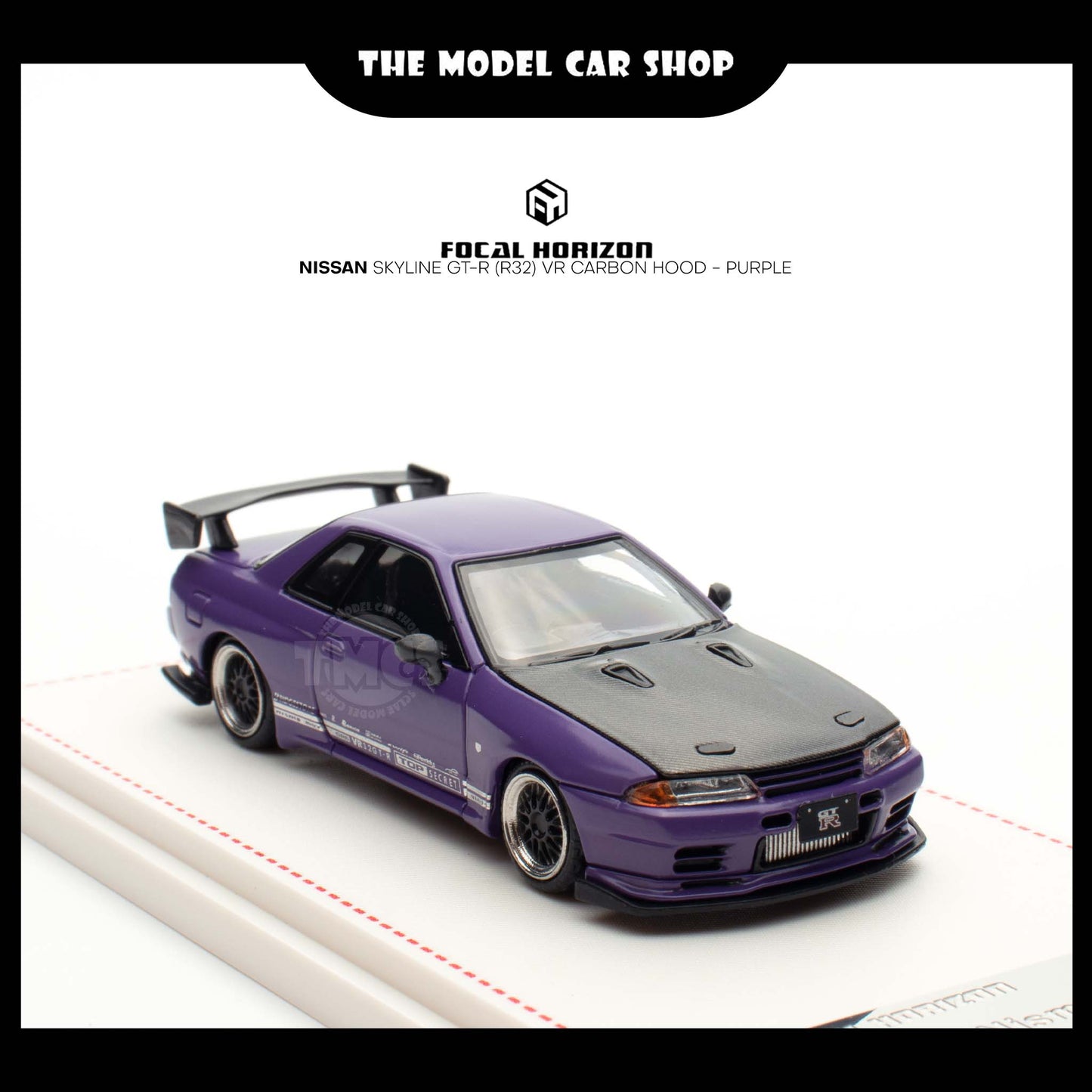 [Focal Horizon] Nissan Skyline GT-R (R32) VR Carbon Hood - Purple