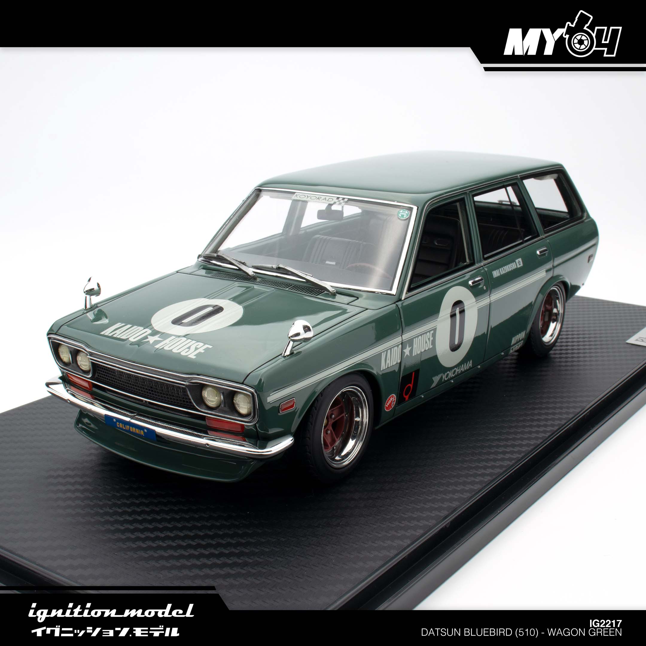 Ignition Model] Datsun Bluebird (510) - Wagon Green (IG2217) | The Model  Car Shop