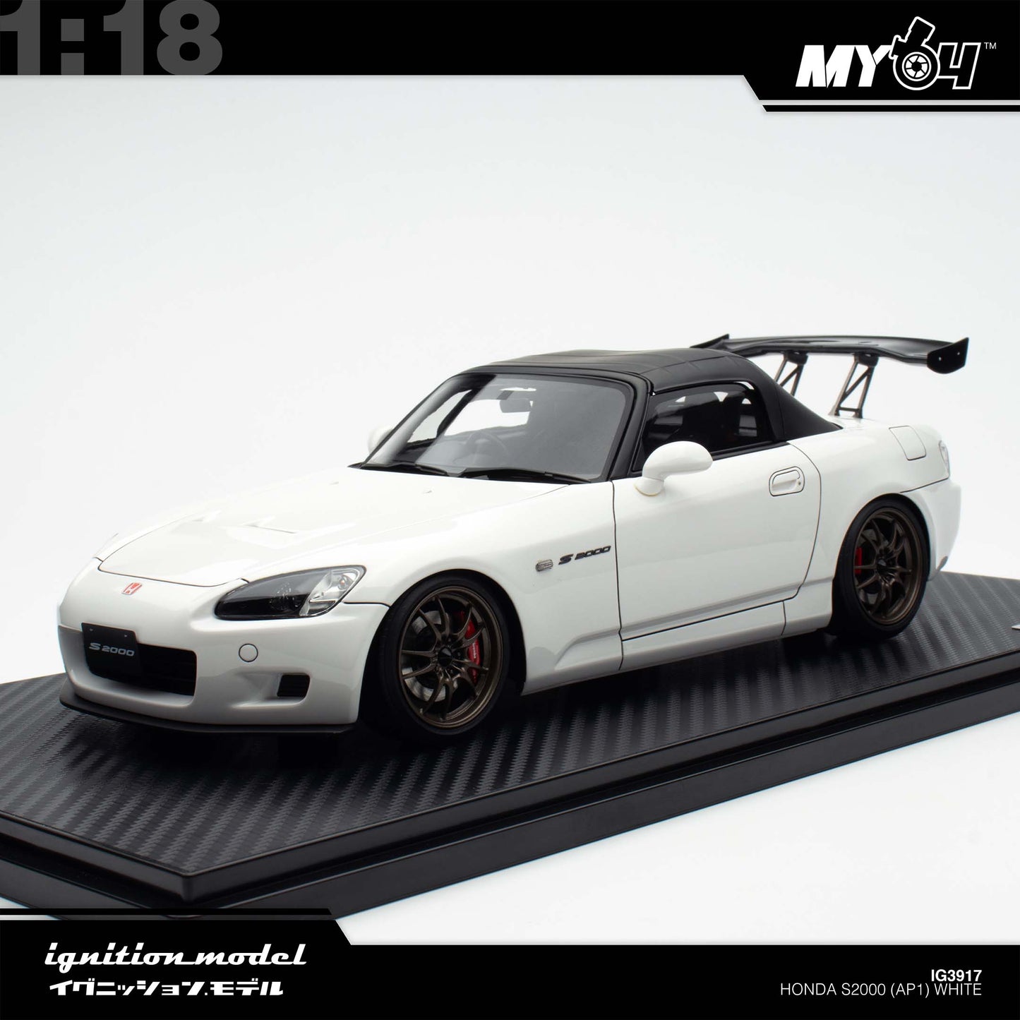 [Ignition Model 1:18 Honda S2000 (AP1) - White