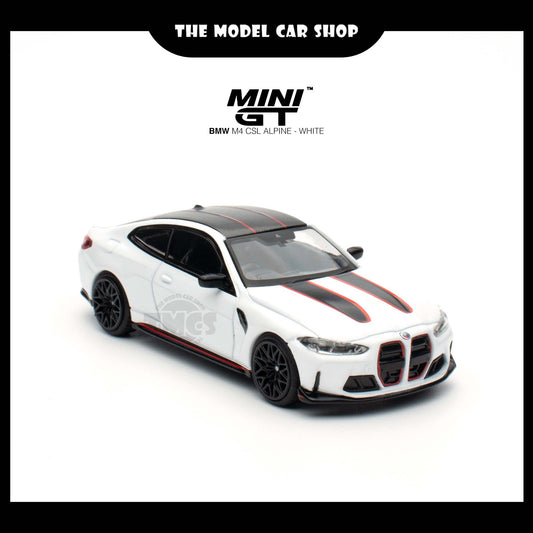 [MINI GT] BMW M4 CSL Alpine - White