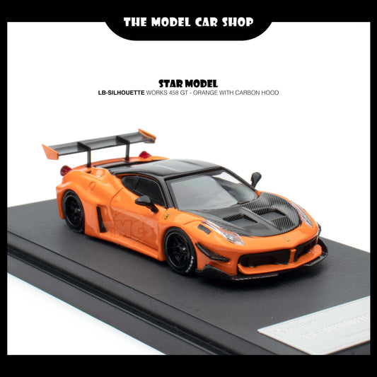 [Star Model] LB-Silhouette Works 458 GT - Orange with Carbon Hood