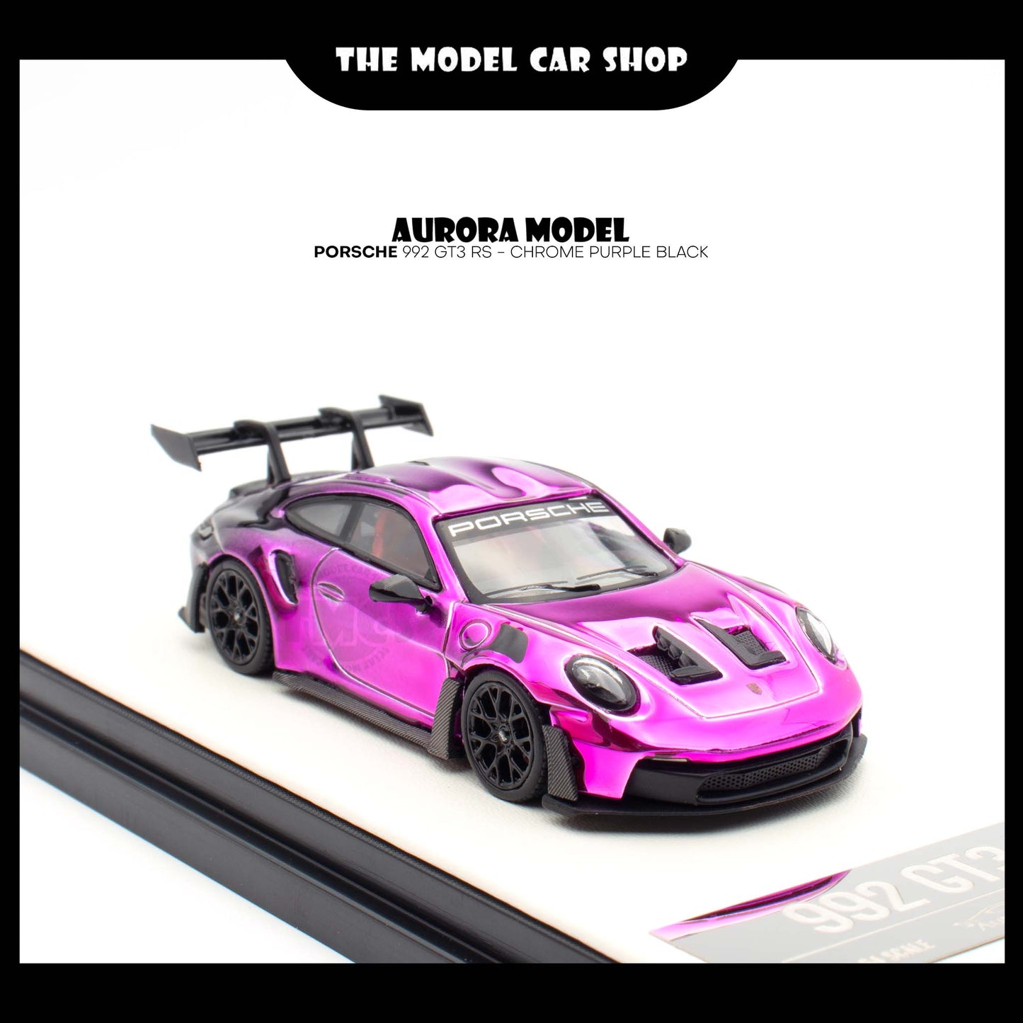 [Aurora Model] Porsche 992 GT3 RS - Chrome Purple Black