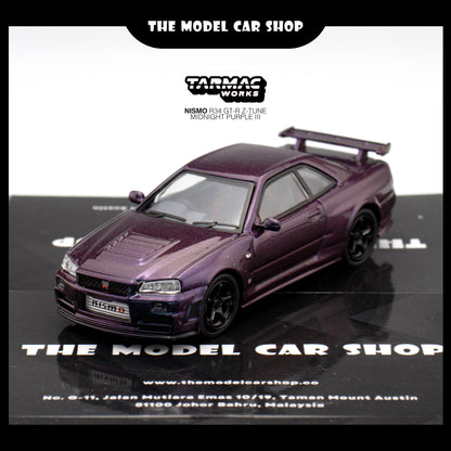 [Tarmac Works] Tarmac Works X Schuco Nissan Skyline GT-R (R34) Z-Tune - Midnight Purple lll