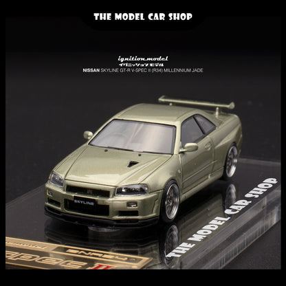 [Ignition Model] Nissan Skyline GT-R V Spec ll (R34) - Millenium Jade