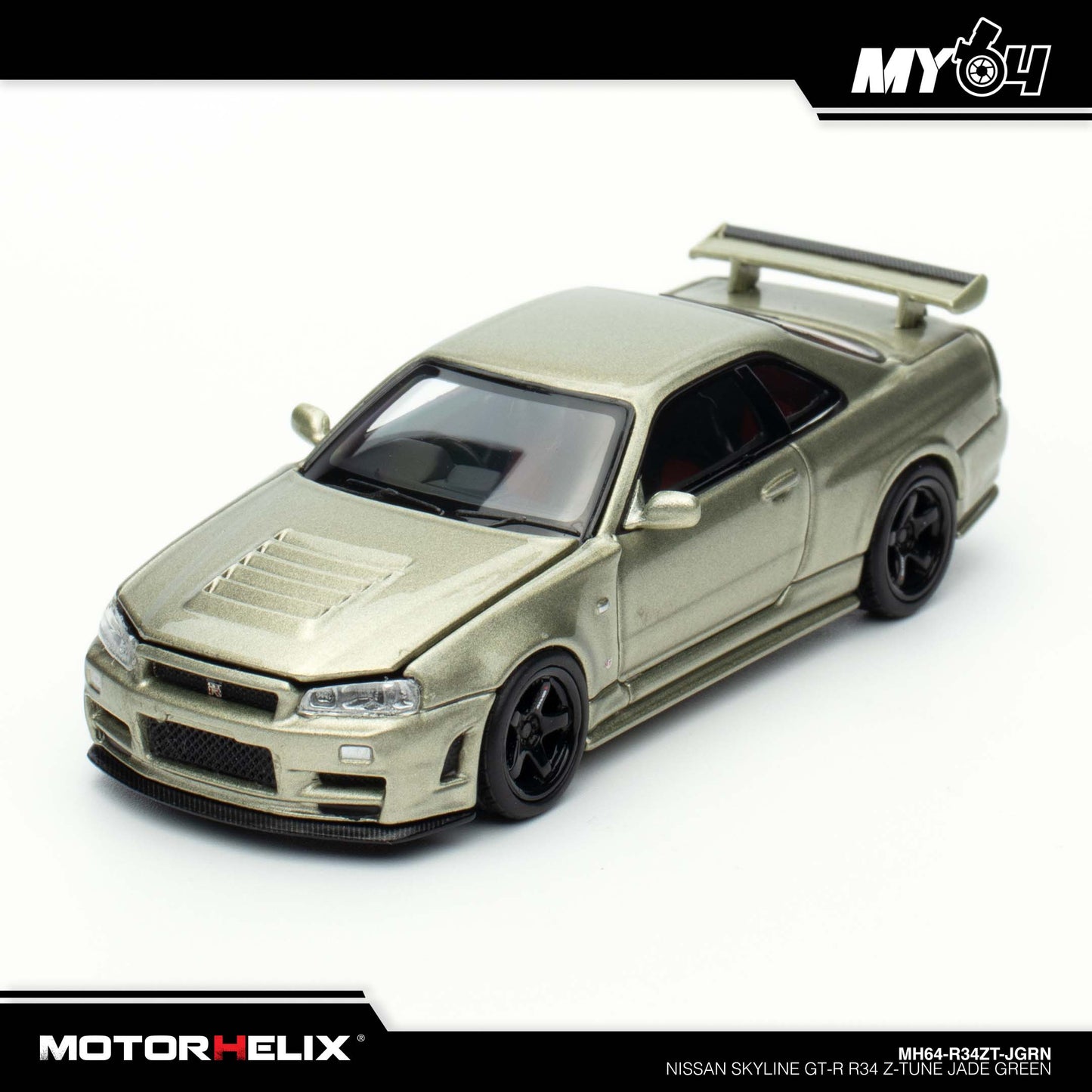 [Motorhelix] Nissan Skyline GT-R R34 Z Tune - Jade Green