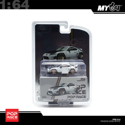 [Pop Race] 1:64  Pandem Toyota GR86 - Crystal White Pearl