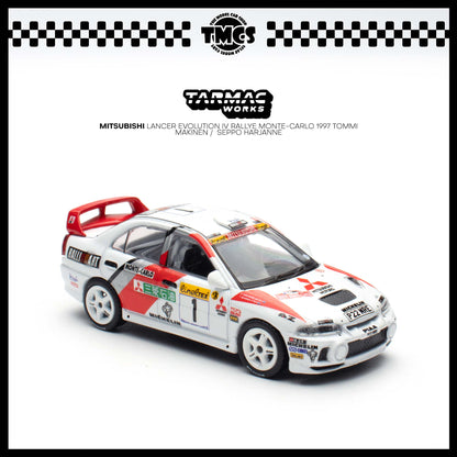 [Tarmac Works] 1:64 Mitsubishi Lancer Evolution IV Rallye Monte-Carlo 1997 Tommi Mäkinen /  Seppo Harjanne
