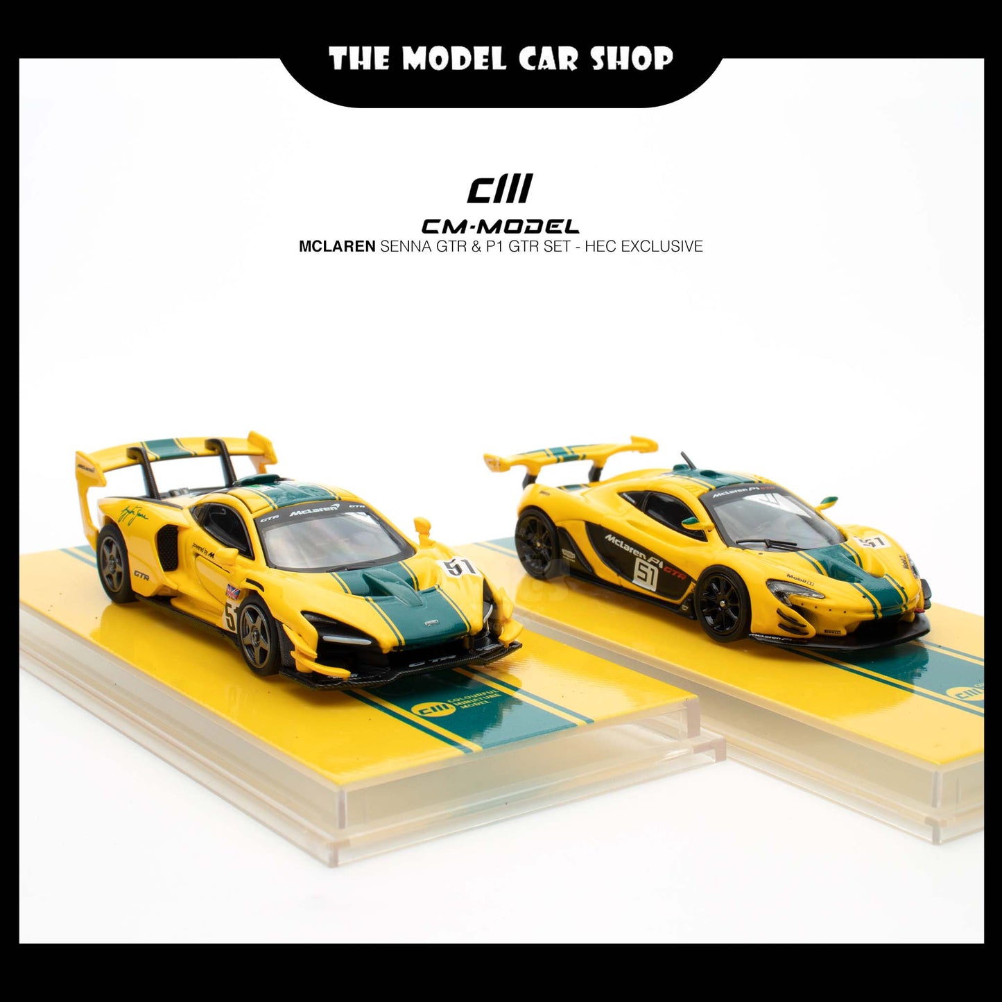 [CM Model] McLaren Senna GTR & P1 GTR Set - HEC Exclusive