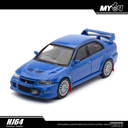 [Hobby Japan] Mitsubishi Lancer GSR Evolution 6 (CP9A) 1999 with Mud Flap - Lance Blue