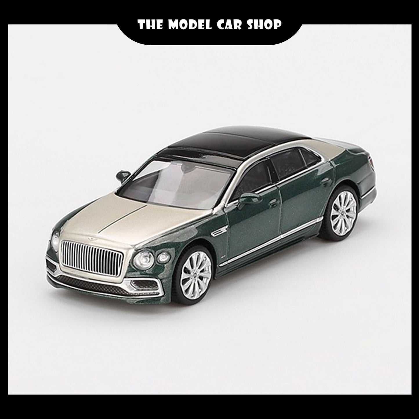 [MINI GT] Bentley Flying Spur - White Sand Verdant