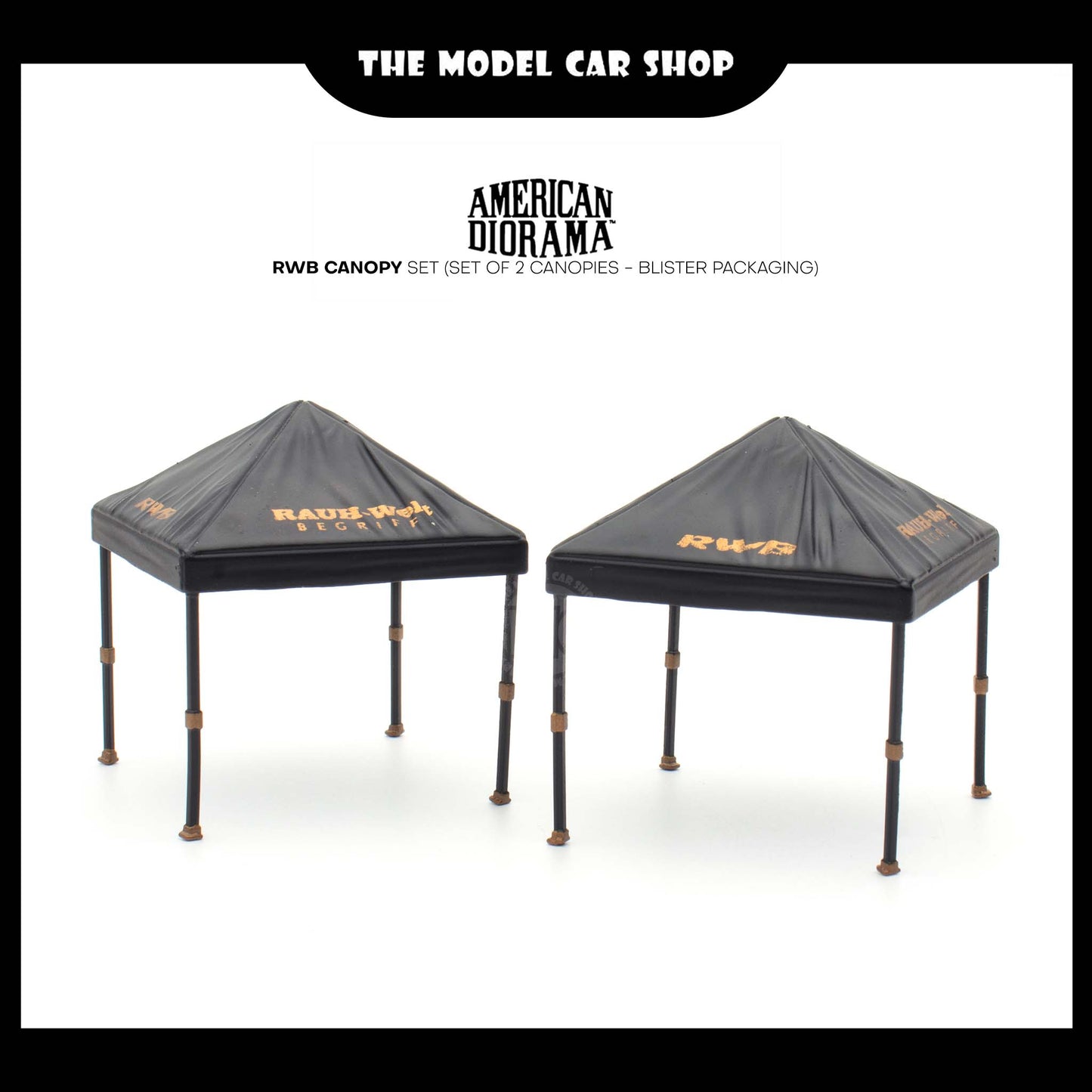 [American Diorama] RWB Canopy Set (Set of 2 Canopies - Blister Packaging)