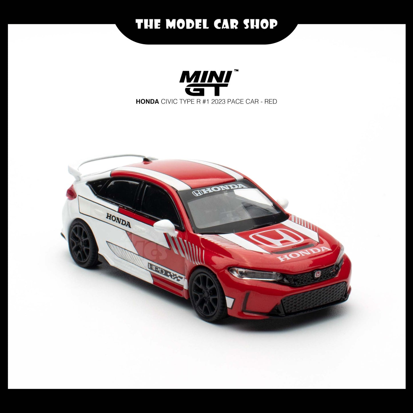 [Mini GT] Honda Civic Type R #1 2023 Pace Car - Red