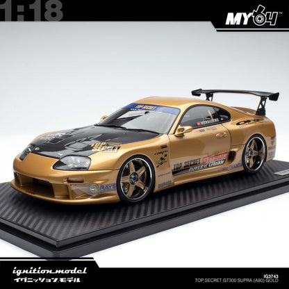 [Ignition Model] 1:18 Top Secret GT300 Supra (A80) - Gold