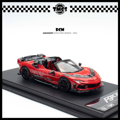 [DCM] 1:64 TPC x DCM Mansory SF90 F9XX Spider - Red