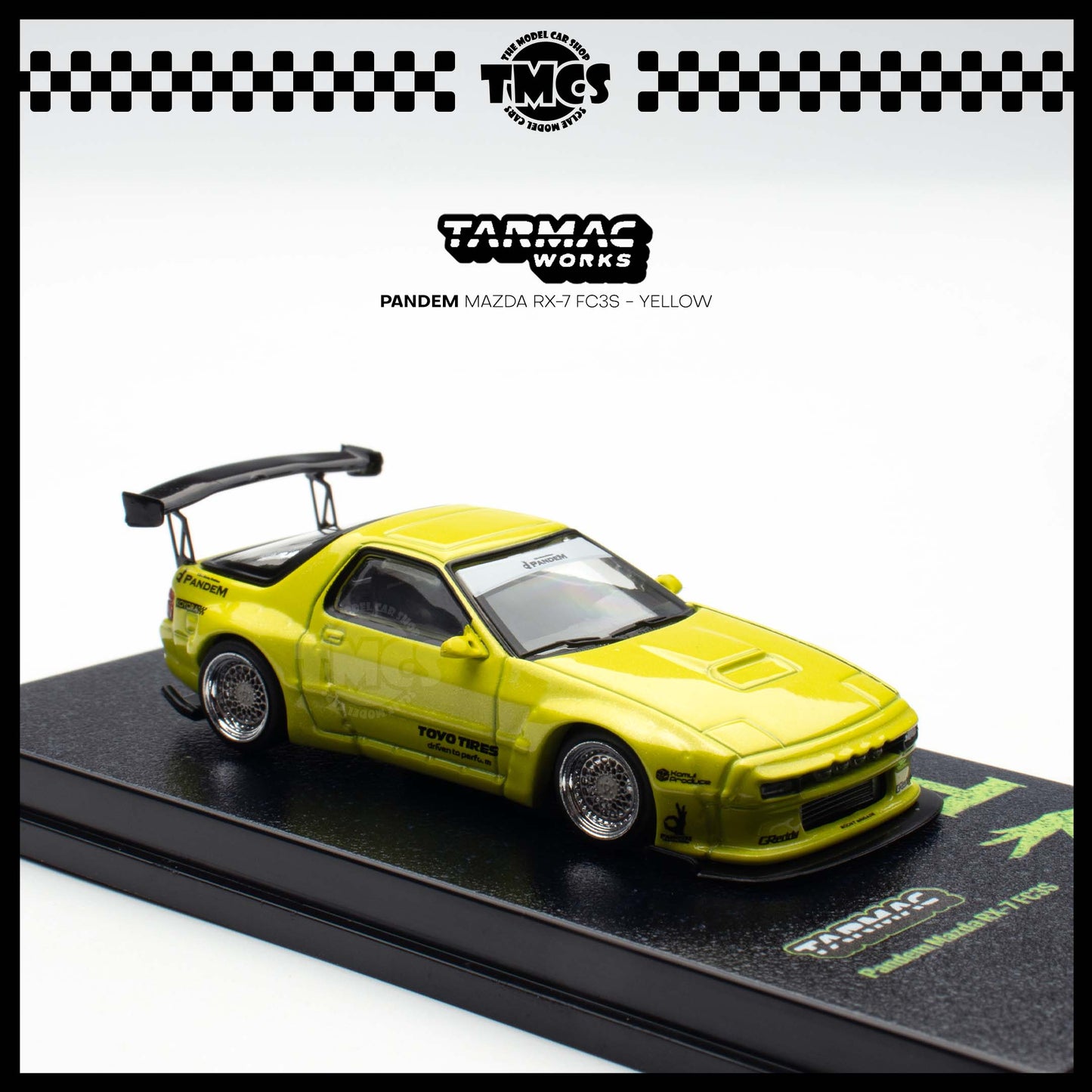 [Tarmac Works] 1:64 Pandem Mazda RX-7 FC3S - Yellow