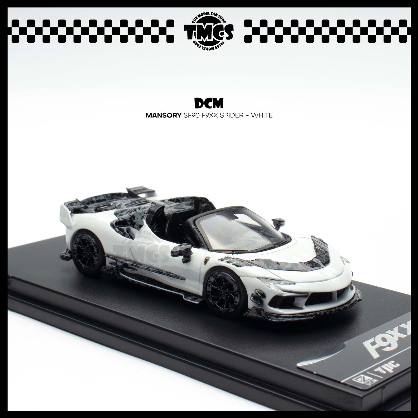 [DCM] 1:64 TPC x DCM Mansory SF90 F9XX Spider - White