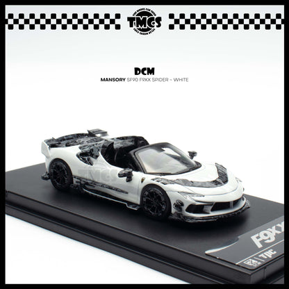 [DCM] 1:64 TPC x DCM Mansory SF90 F9XX Spider - White