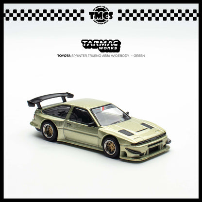 [Tarmac Works] 1:64 Toyota Sprinter Trueno AE86 Widebody  - Green