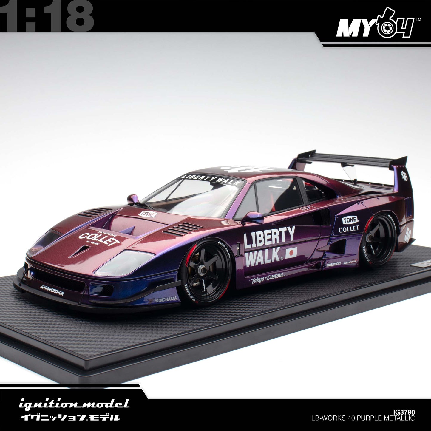 [Ignition Model] 1:18 LB-WORKS 40 - Purple Metallic