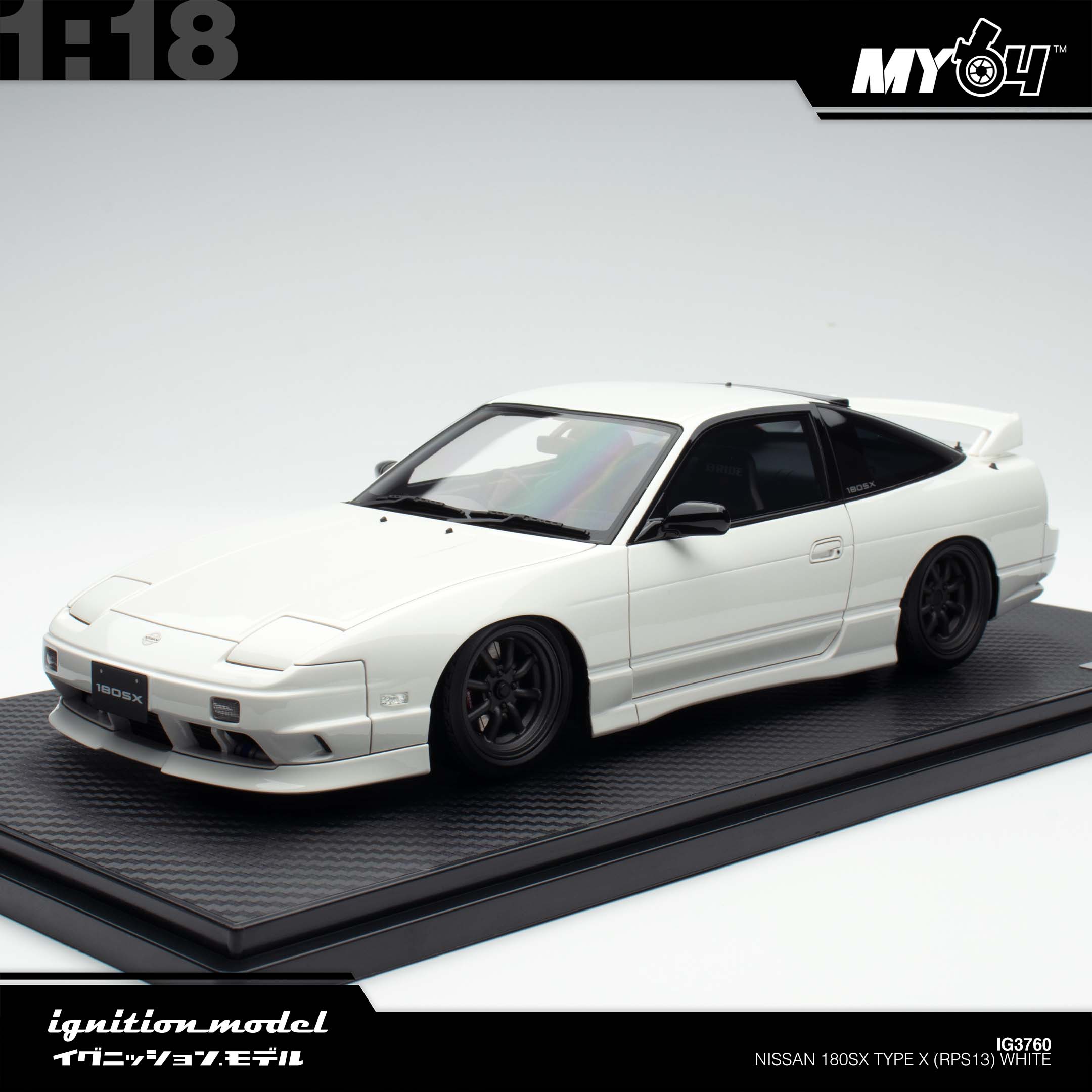 Ignition Model] Nissan 180SX Type X (RPS13) - White | The Model