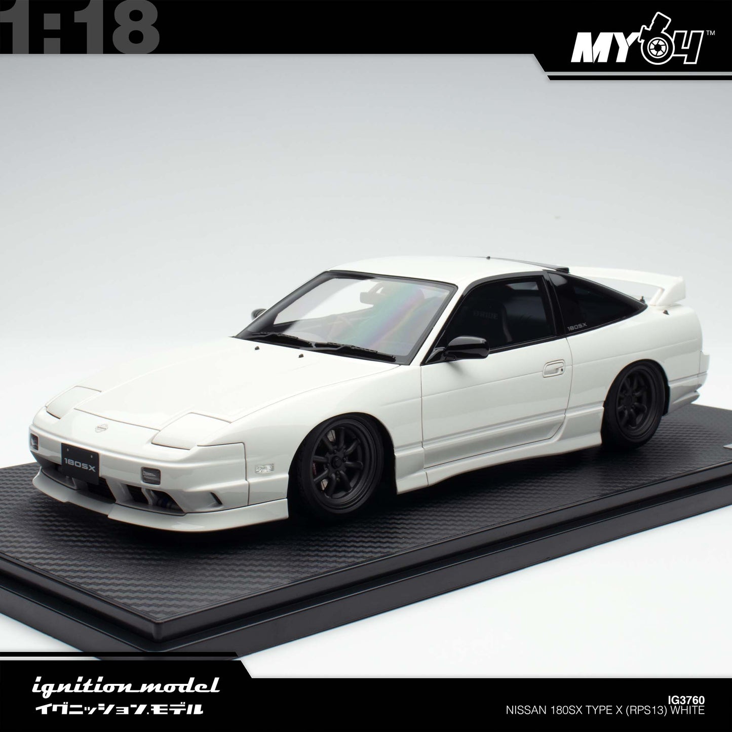 [Ignition Model] Nissan 180SX Type X (RPS13) - White