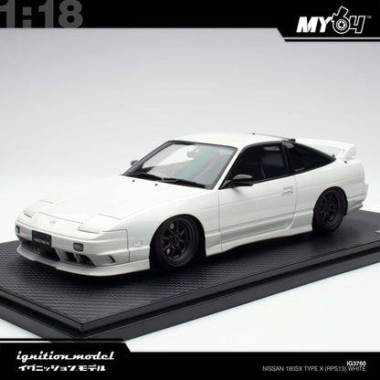 [Ignition Model] Nissan 180SX Type X (RPS13) - White