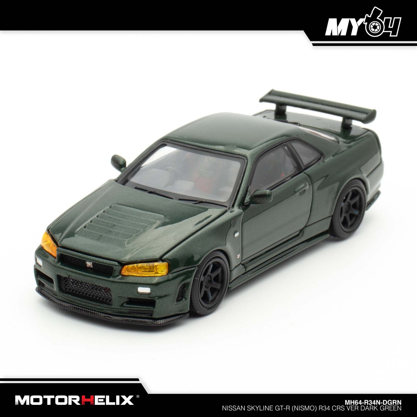 [Motorhelix] Nissan Skyline GT-R (Nismo) R34 CRS VER - Dark Green