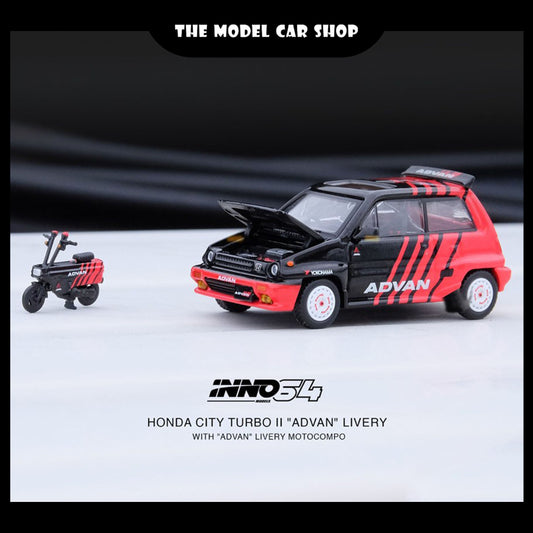 [INNO64] Honda City Turbo II "ADVAN" Livery With "ADVAN" Livery Motocompo