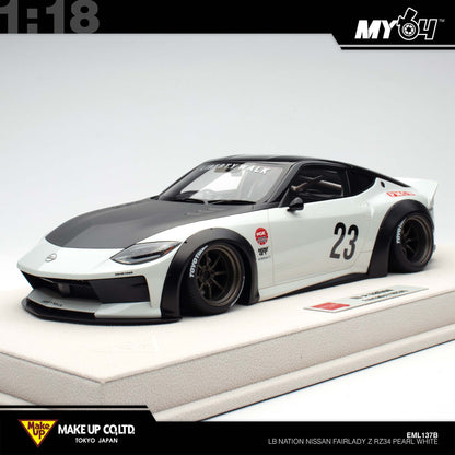[Make Up] 1:18 Edilion LB★Nation Nissan Fairlady Z RZ34 - Pearl White