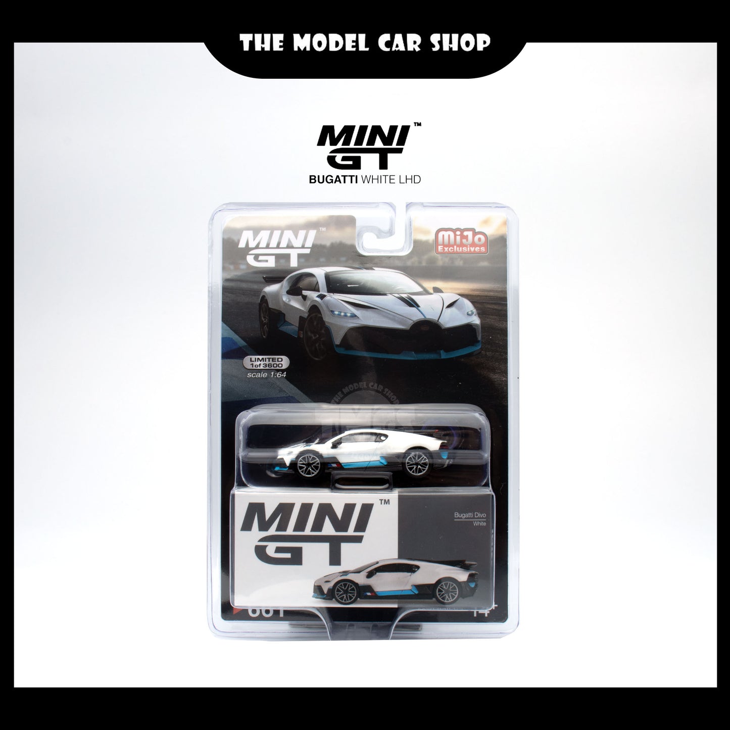 [MINI GT] Bugatti Divo - White (Mijo Exclusive)