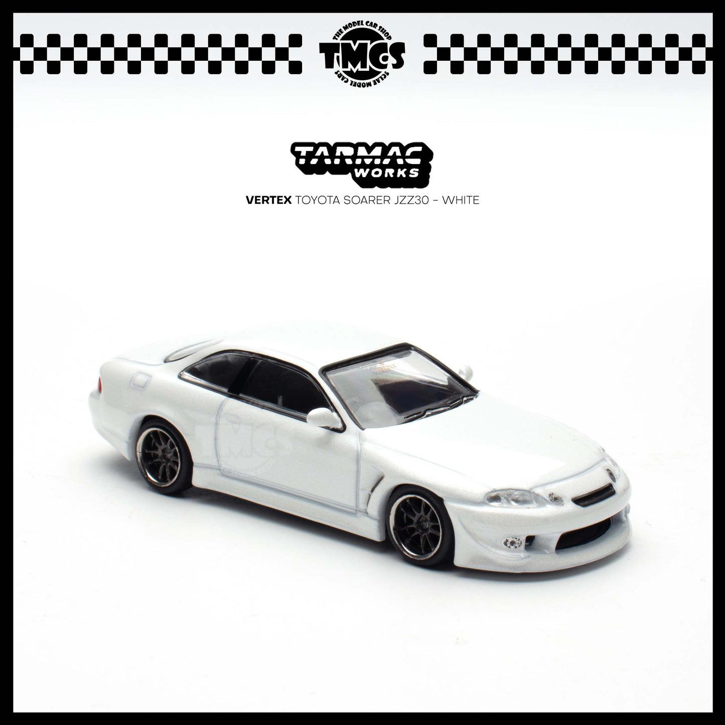 [Tarmac Works] 1:64 Vertex Toyota Soarer JZZ30 - White (Chase Car)